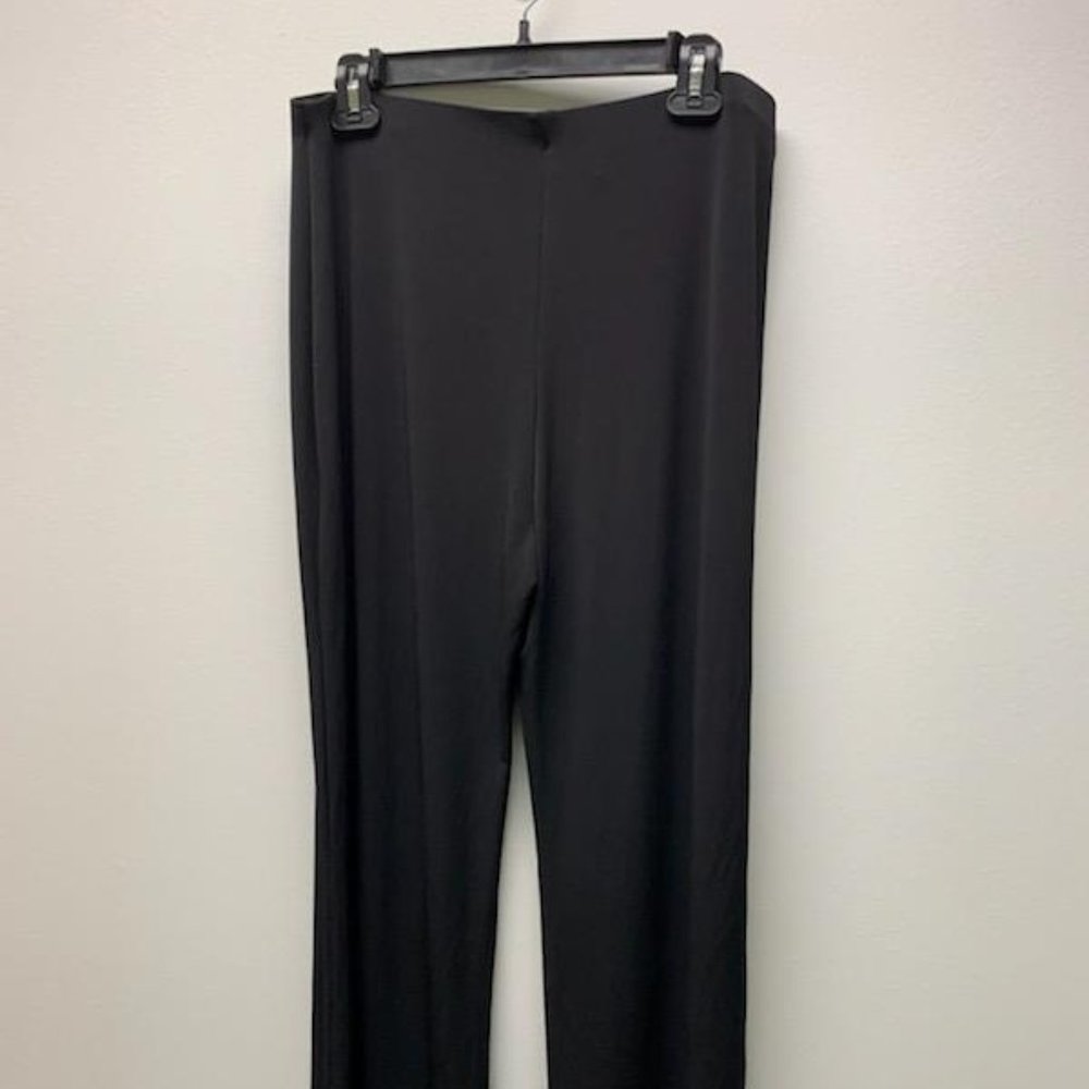 ALFANI Plus Size Pull-On Wide-Leg Pants - Black